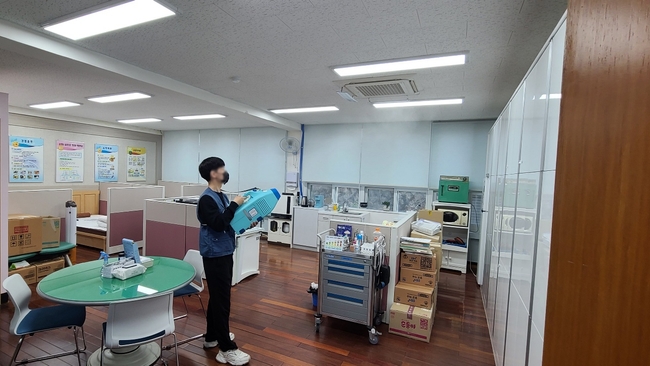 보건실 살충 작업