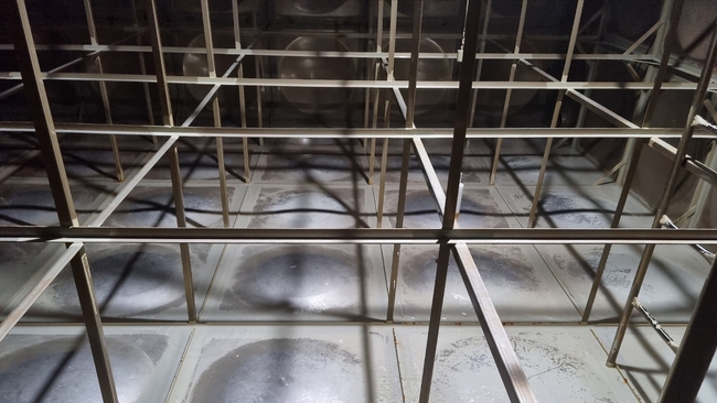 저수조 소독 처리 후 마무리