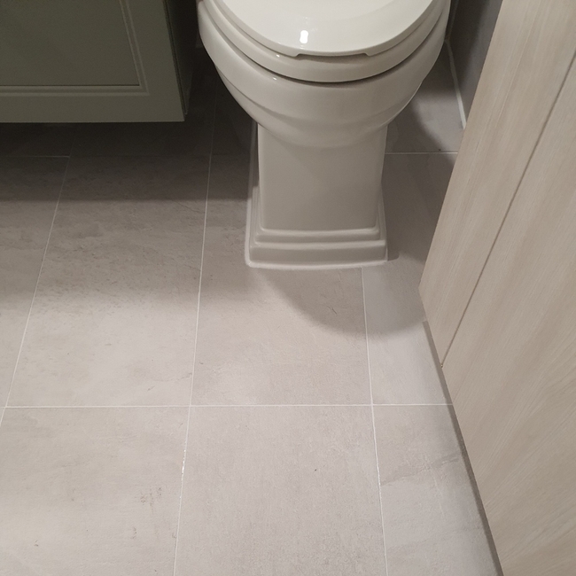 욕실 화이트 줄눈 시공